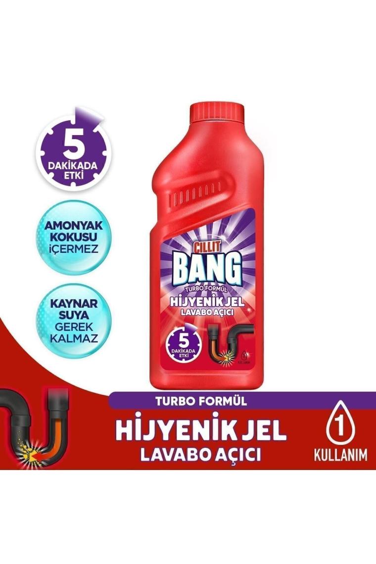 Cillit Bang Turbo Hijyenik Jel Lavabo Açıcı 500ML