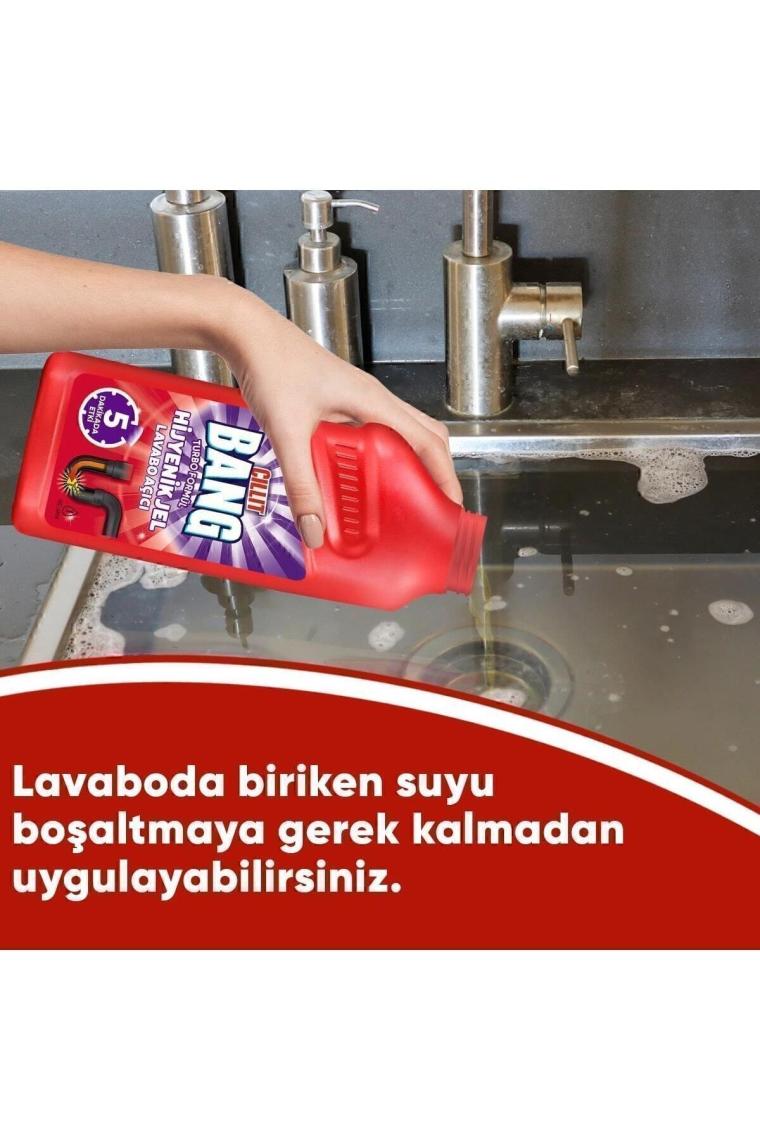 Cillit Bang Turbo Hijyenik Jel Lavabo Açıcı 500ML