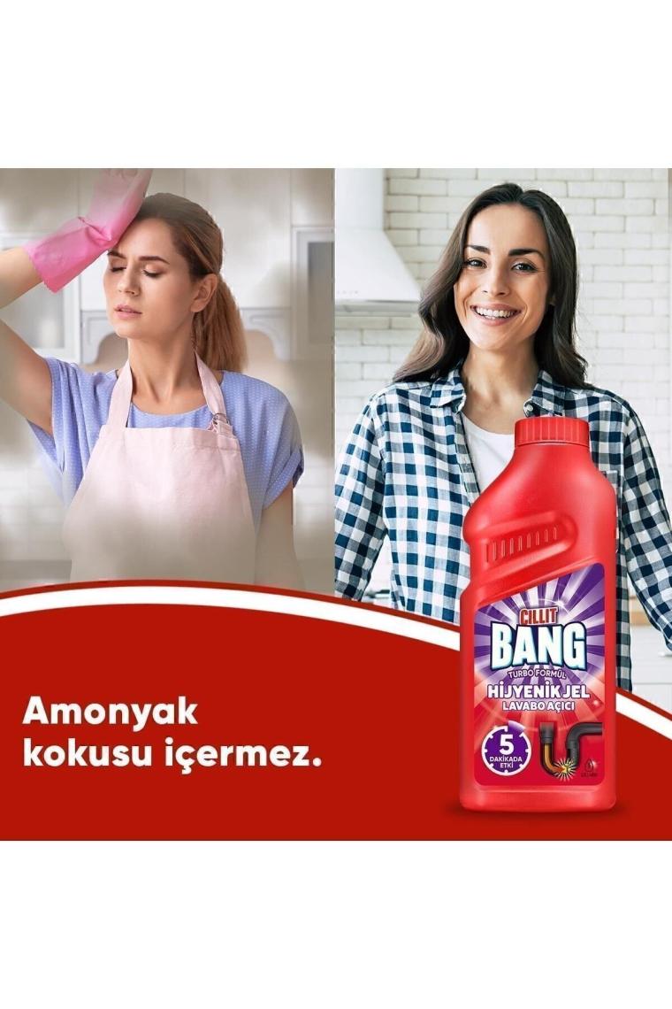 Cillit Bang Turbo Hijyenik Jel Lavabo Açıcı 500ML