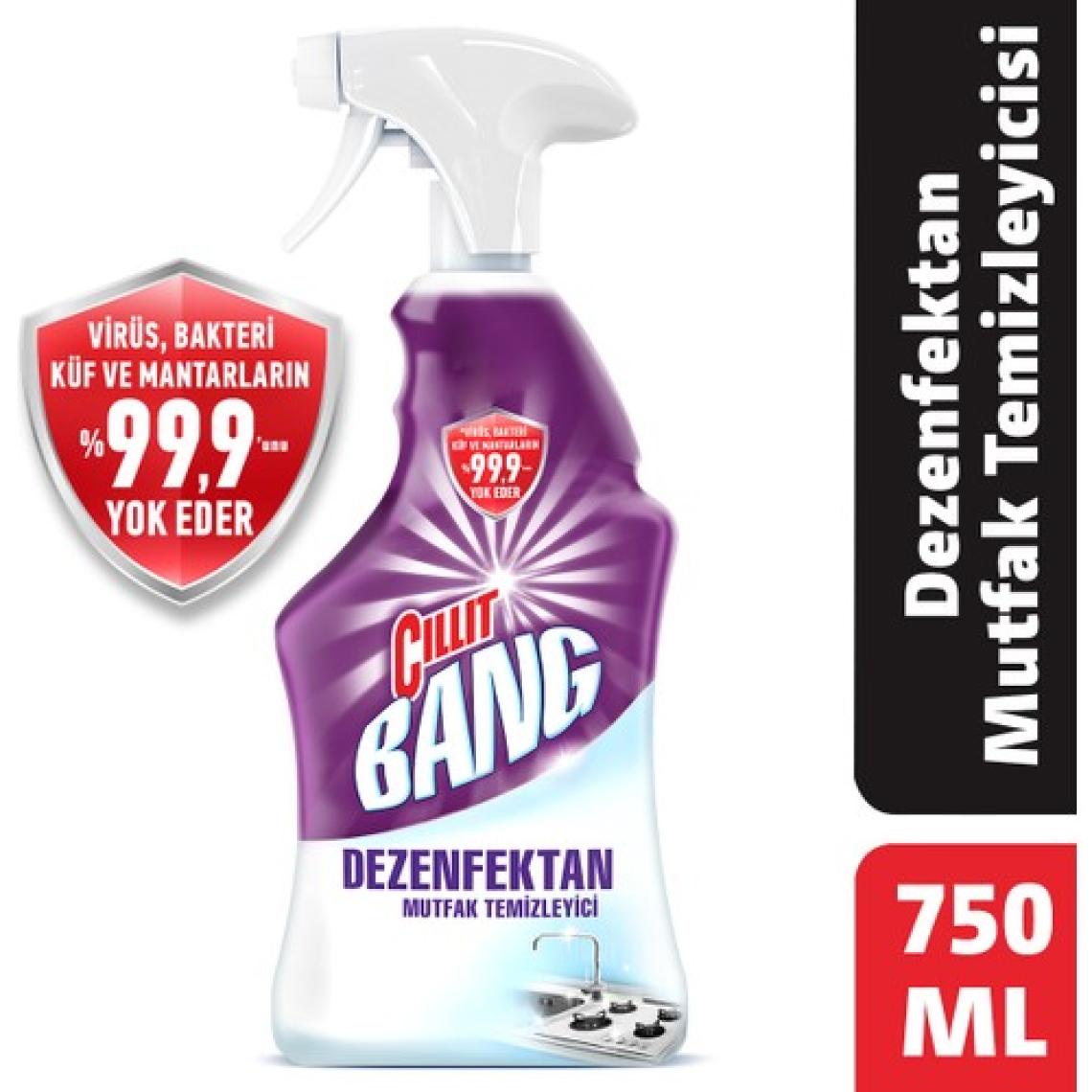 Cillit Bang Dezenfektan Sprey Set Banyo ve Mutfak Temizleyici 2 x 750 ml