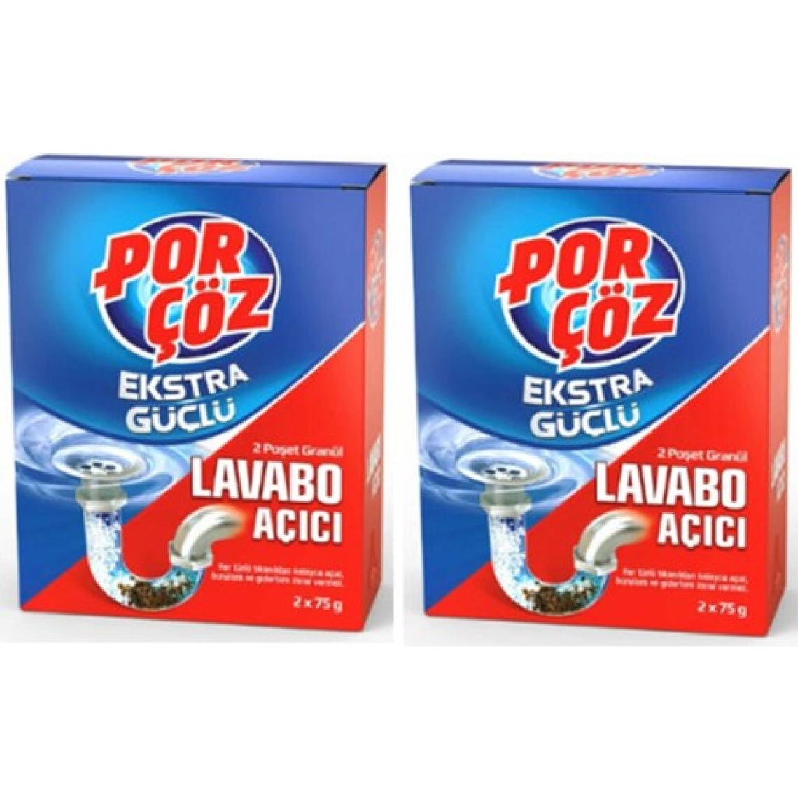 Porçöz Por Çöz Ekstra Güçlü Lavabo Açıcı Granül 4 x 70 gr