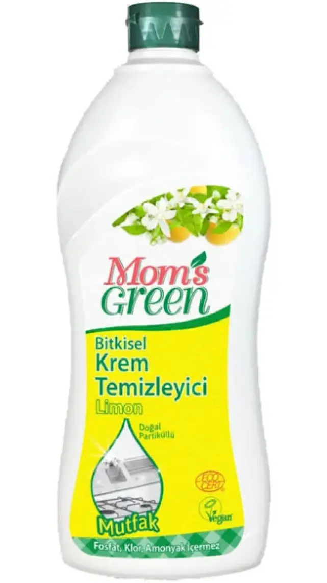 Mom's Green Bitkisel Limonlu Krem Temizleyici Mutfak