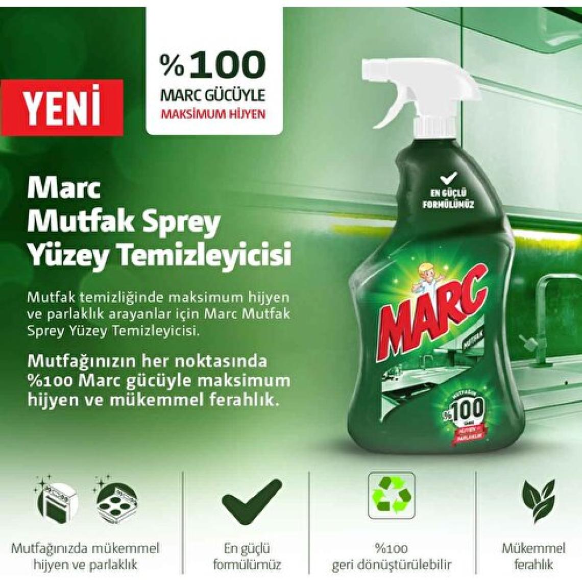 Marc Mutfak Temizleyici Yağ Çözücü Sprey 750 ml