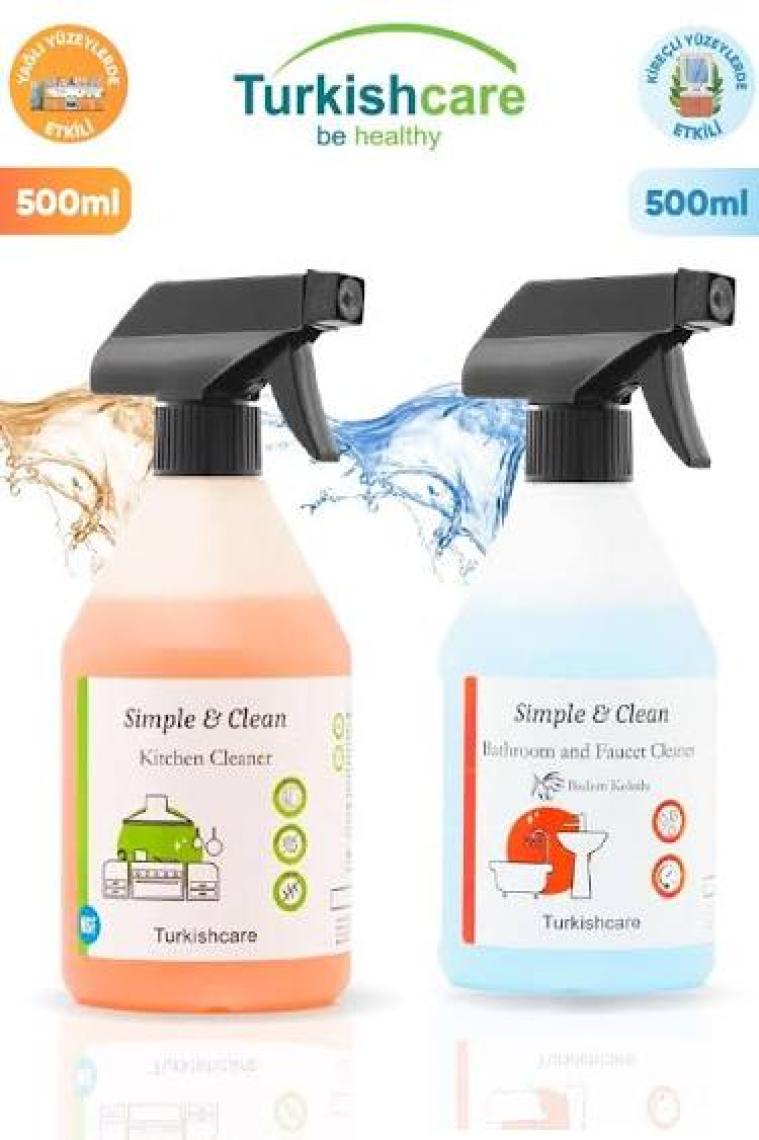 Banyo Ve Mutfak Temizleme Spreyi 500ml 2'li