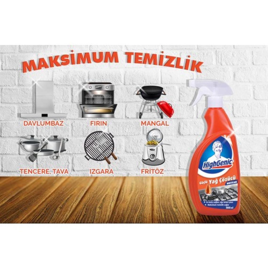 HighGenic Güçlü Yağ Çözücü 1000 ml
