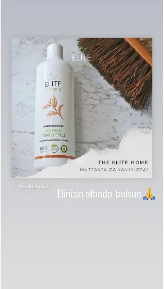 The Elite Home Organik Sertifikalı Mutfak Temizleyici 750 ml Kokusuz
