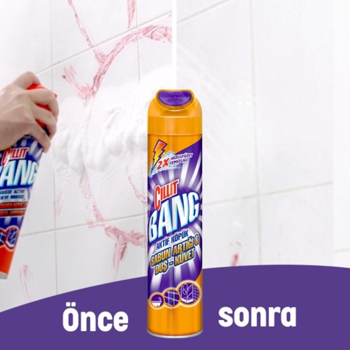 Cillit Bang Banyo Temizleyici Aktif Köpük 600 ml  x 2'li
