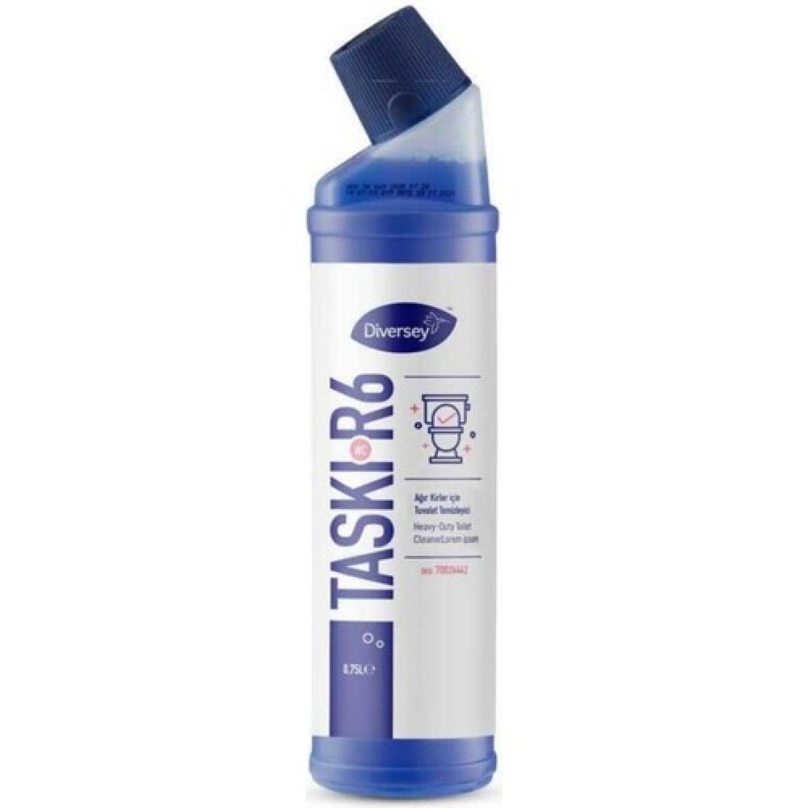 Diversey Taski Room Care R6 Ağır Kirler Için Klozet Temizlik Ürünü 750 ml 6 Adet