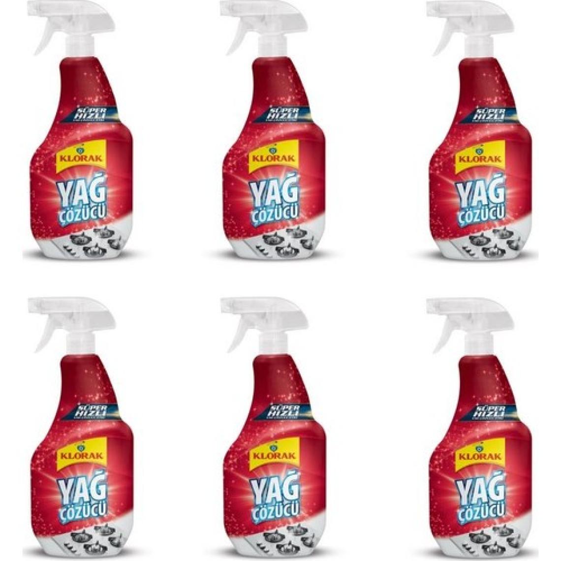 Klorak Yağ Çözücü 6 Adet