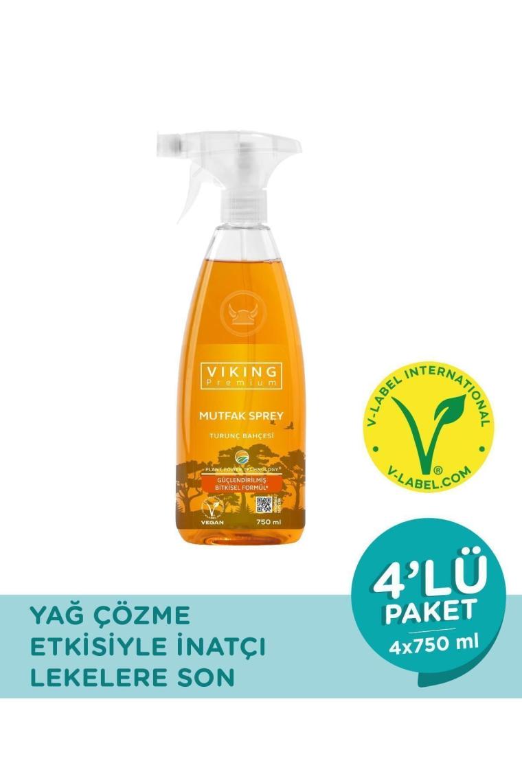 Viking Premium Mutfak Sprey Turunç Bahçesi - 4'lü