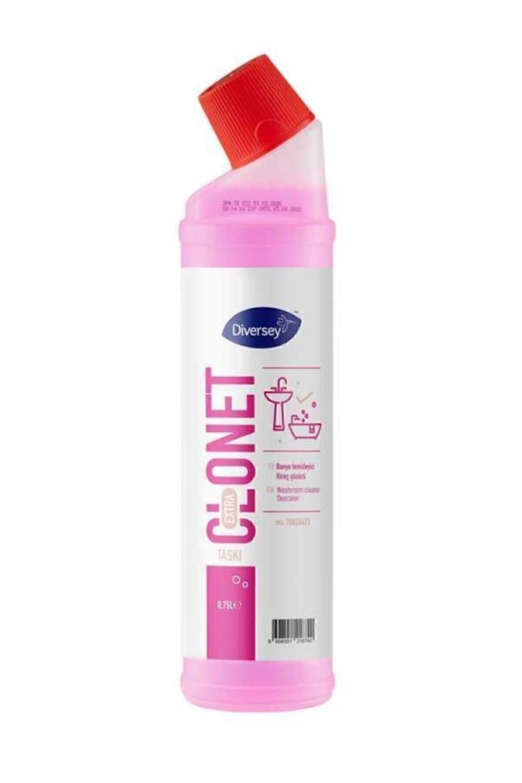 Diversey 6 Adet Diversey Taski Clonet Extra Kireç Çözücü ve Banyo Temizleyicisi 750ML Online Özel