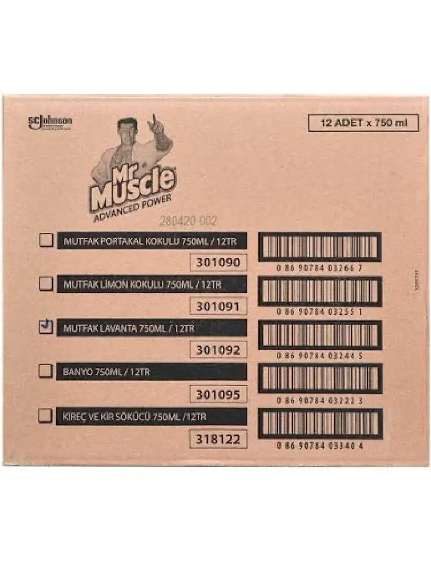 Mr Muscle Advanced Power Mutfak Lavanta 750ml