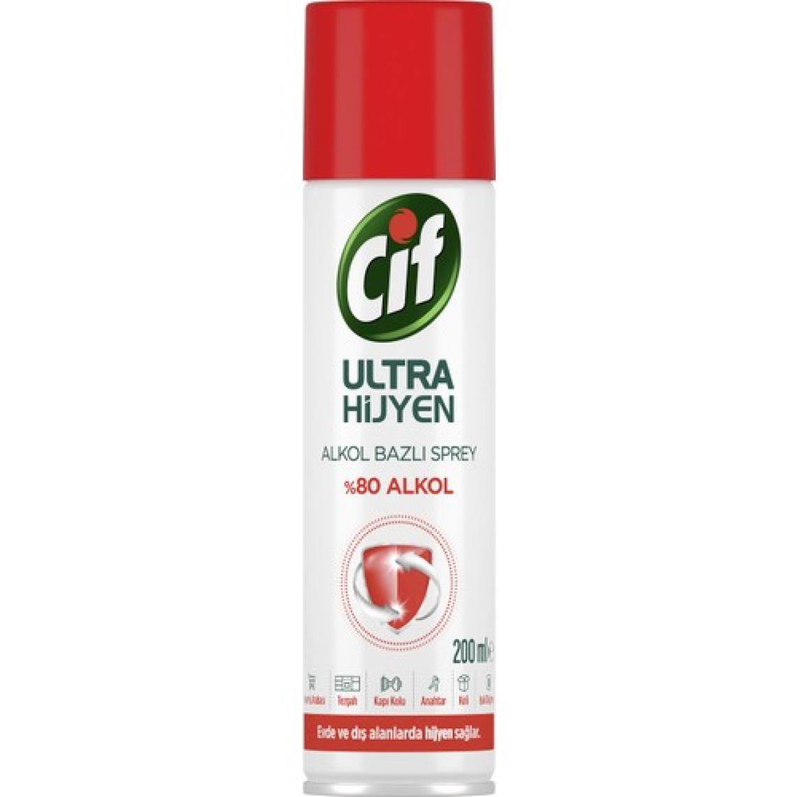 Cif Ultra Hijyen Alkol Bazlı Sprey 200 ml