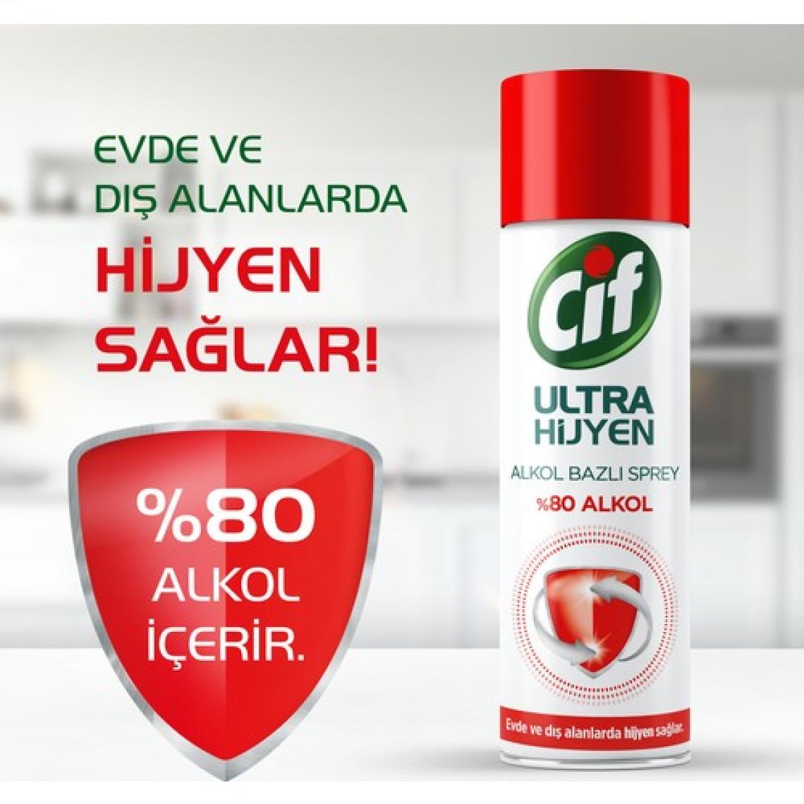 Cif Ultra Hijyen Alkol Bazlı Sprey 200 ml