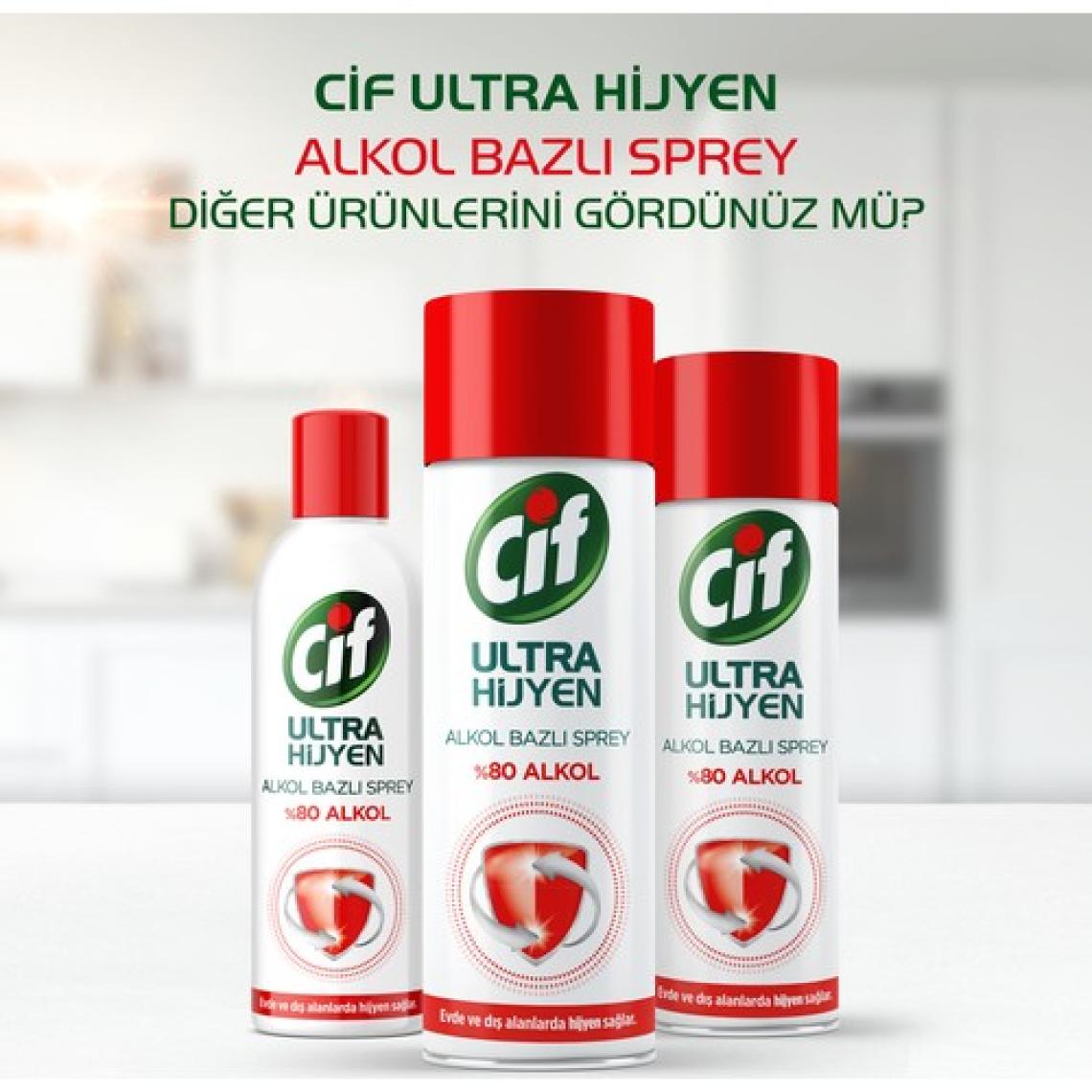 Cif Ultra Hijyen Alkol Bazlı Sprey 200 ml