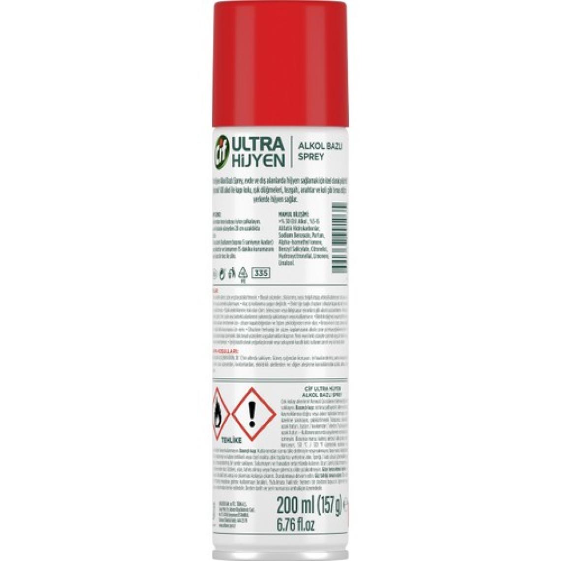 Cif Ultra Hijyen Alkol Bazlı Sprey 200 ml