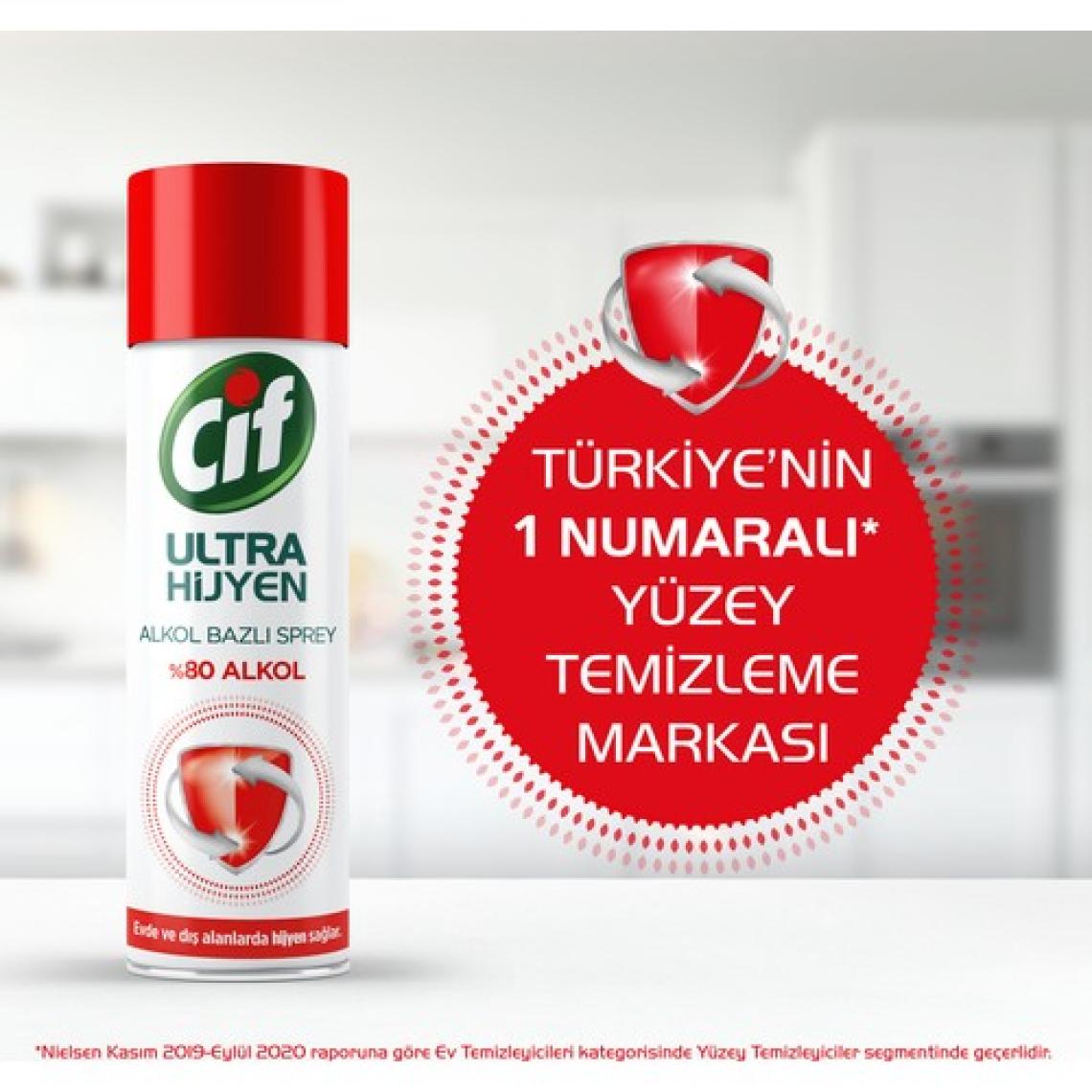 Cif Ultra Hijyen Alkol Bazlı Sprey 200 ml