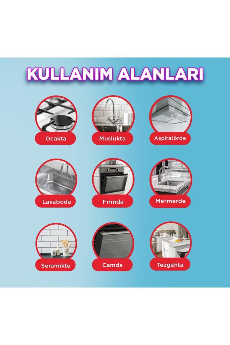 Dezenfektan Mutfak Yağ Ve Kireç Çözücü Sprey 750 ml