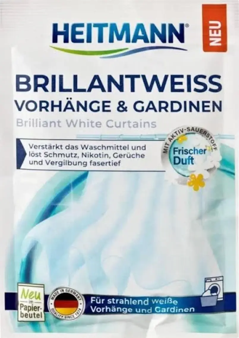 Heitmann Parlak Beyaz Perdeler İçin Toz Deterjan 50 gr