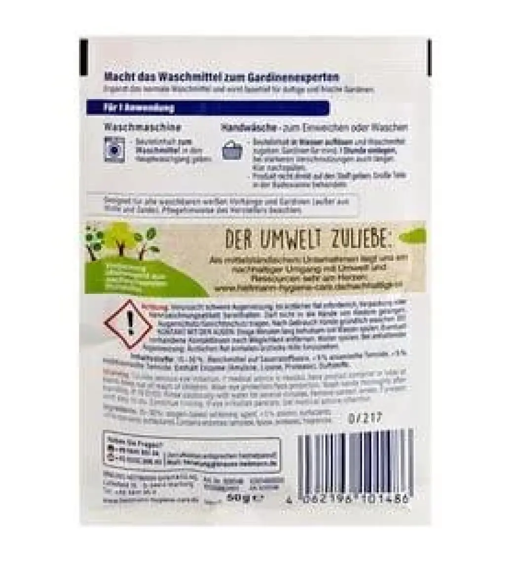 Heitmann Parlak Beyaz Perdeler İçin Toz Deterjan 50 gr