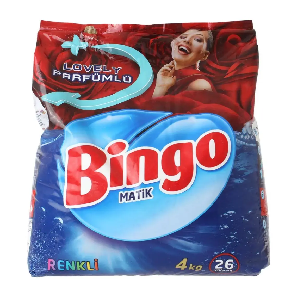 Bingo Renkli Toz Çamaşır Deterjanı 4 kg