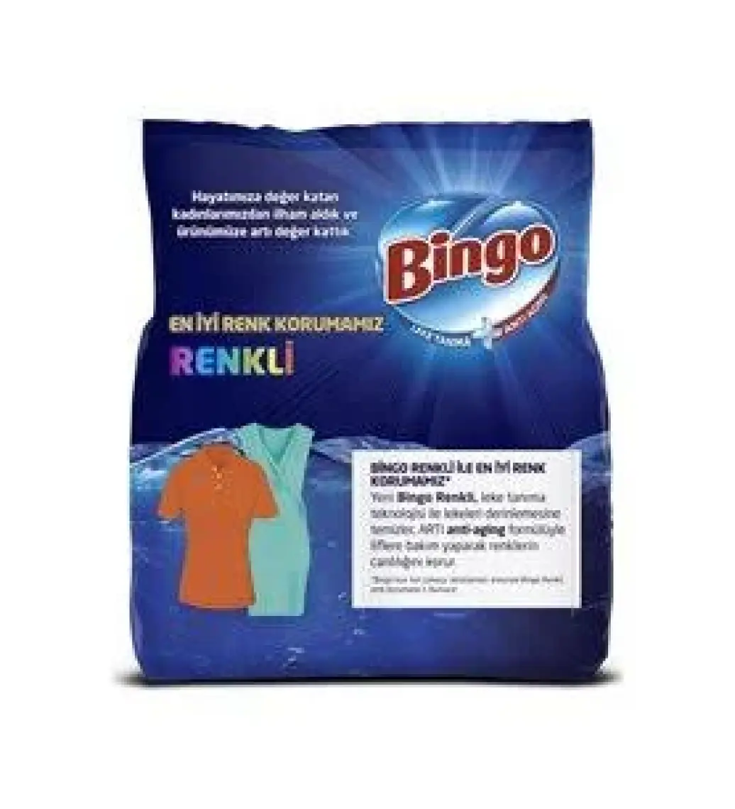 Bingo Renkli Toz Çamaşır Deterjanı 4 kg