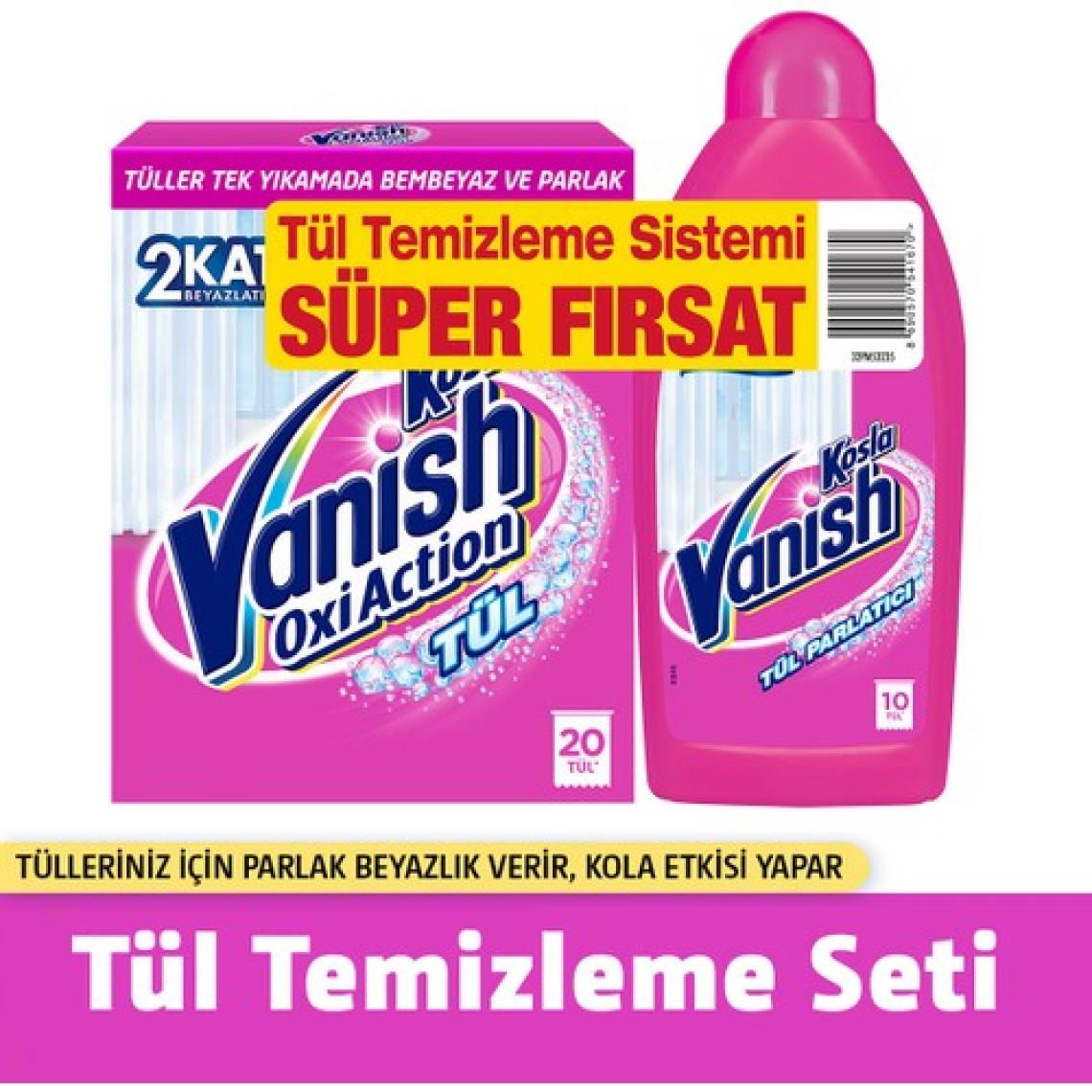 Vanish Kosla Tül Temizleyici Toz 450gr + Parlatıcı 450 ml