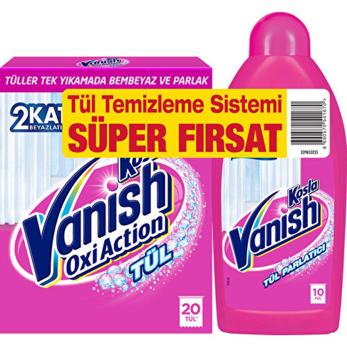 Vanish Kosla Tül Temizleyici Toz 450gr + Parlatıcı 450 ml