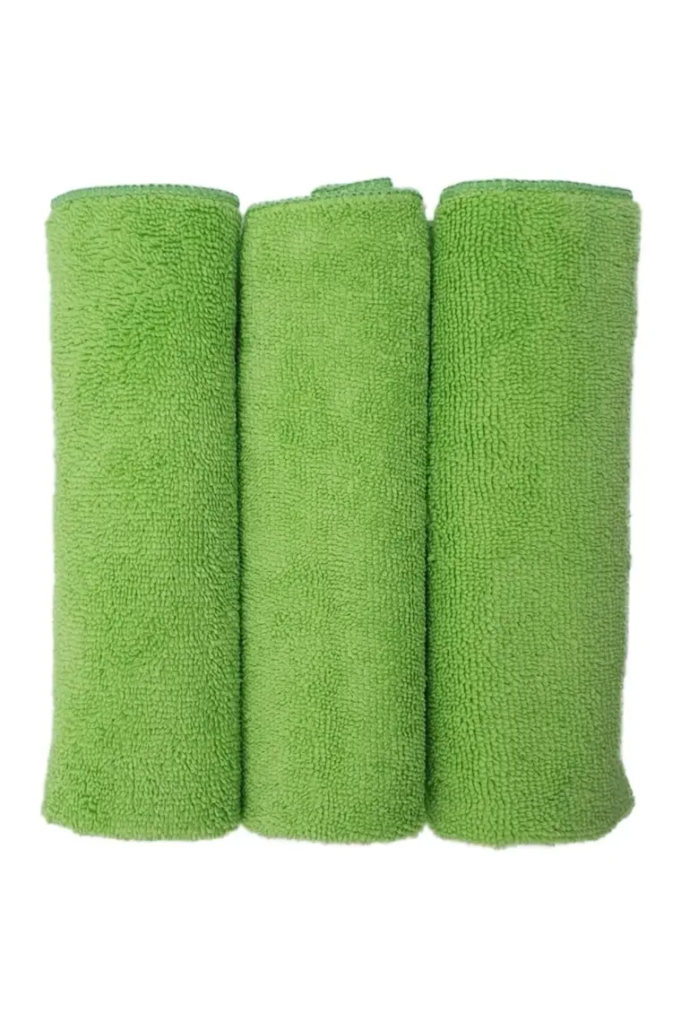 Smartbee Adamite 3’lü Mikrofiber Oto Temizlik Bezi 40×40 265GSM – Yeşil