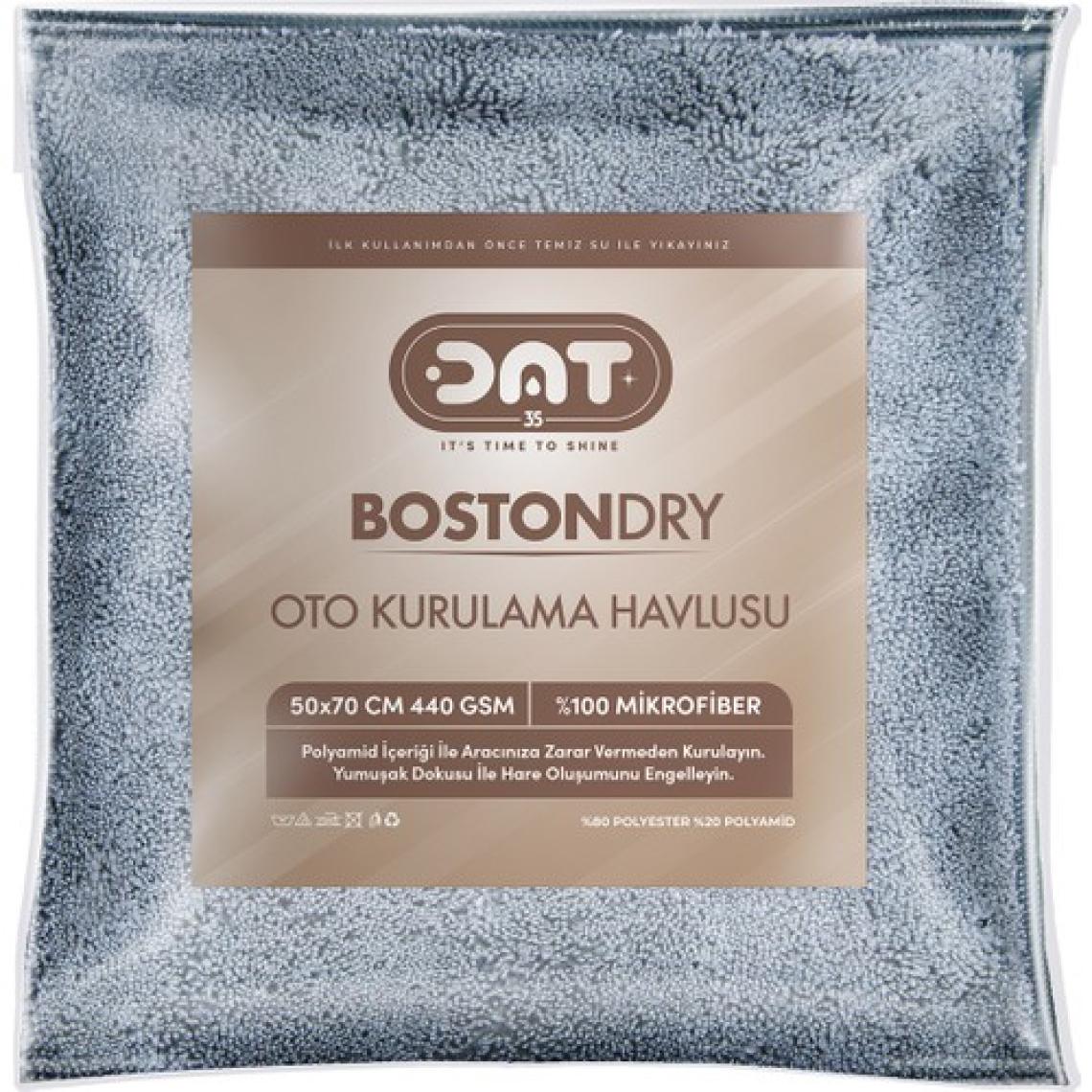 Dat35 Bostondry 50CMX70CM Mikrofiber Oto Kurulama Havlusu Araç Yıkama Bezi Araba Temizlik Havlusu 440GSM
