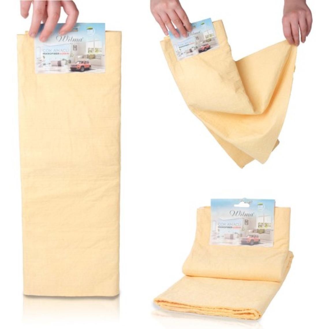 Wilma Secret Sentetik Güderi Bez 50X70CM Araç Temizleme Bezi- Oto Kurulama Havlusu-Yüksek Emiş Gücü Çizdirmez Araç Kuruluma Havulusu