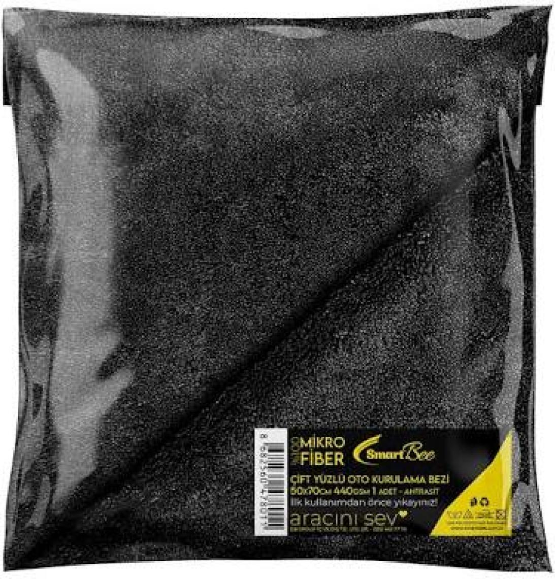 SmartBee Mikrofiber Çift Yüzlü Araç Kurulama Bezi 50 x 70 cm