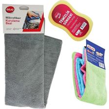 Gojo Kurulama Havlusu + 3'lü Mikrofiber Bez + Sünger