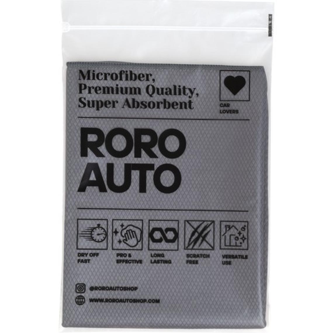 Roro Auto Alpler Mikrofiber Yıkama & Kurulama Seti Yıkama Eldiveni Cam Bezi Kurulama Havlusu