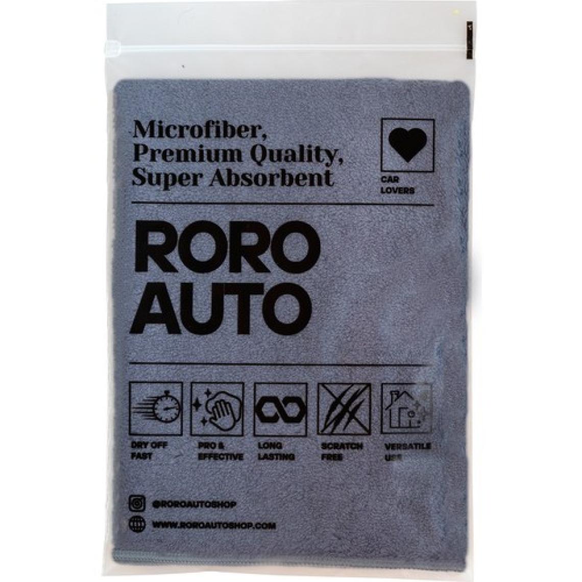 Roro Auto Alpler Mikrofiber Yıkama & Kurulama Seti Yıkama Eldiveni Cam Bezi Kurulama Havlusu