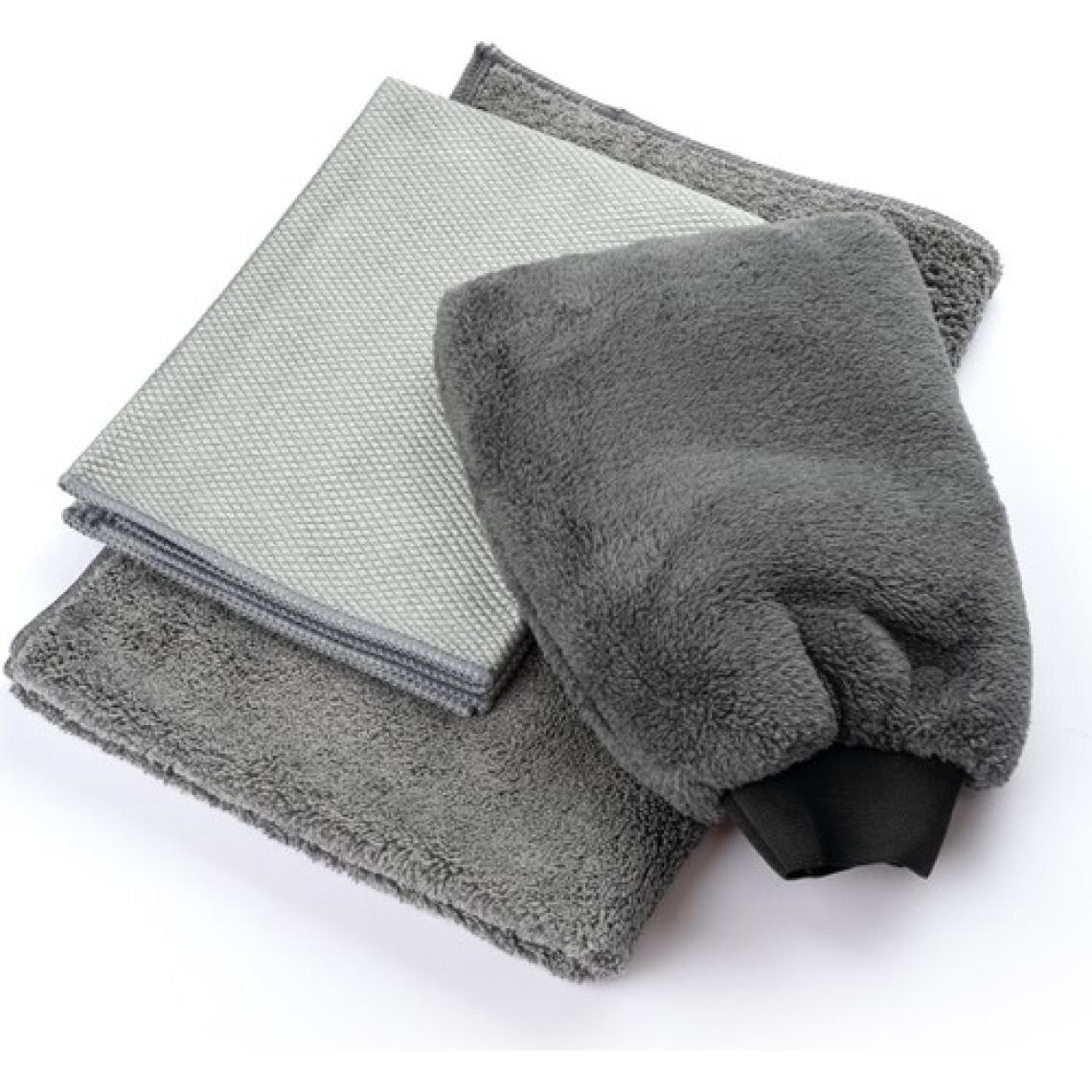 Newyorkdry Mikrofiber Oto Temizlik Paketi Araç Kurulama Havlusu Cam Bezi Araba Yıkama Eldiveni Seti