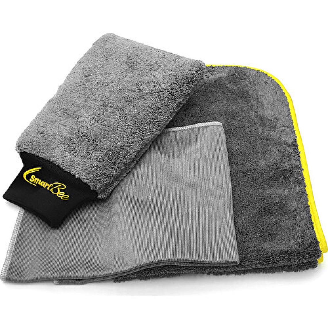 Smartbee Chropack Mikrofiber Oto Yıkama Paketi – Antasit/sarı