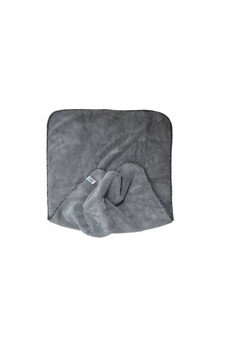 Spark (2 Adet) 2316 Mikrofiber Peluş Oto Kurulama ve Temizlik Bezi Büyük Boy 60X90 Cm. Gri