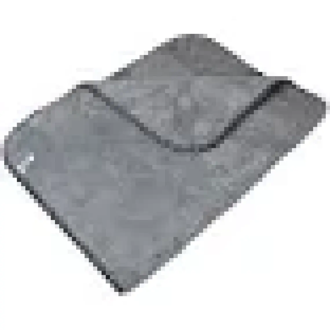 Spark (2 Adet) 2316 Mikrofiber Peluş Oto Kurulama ve Temizlik Bezi Büyük Boy 60X90 Cm. Gri