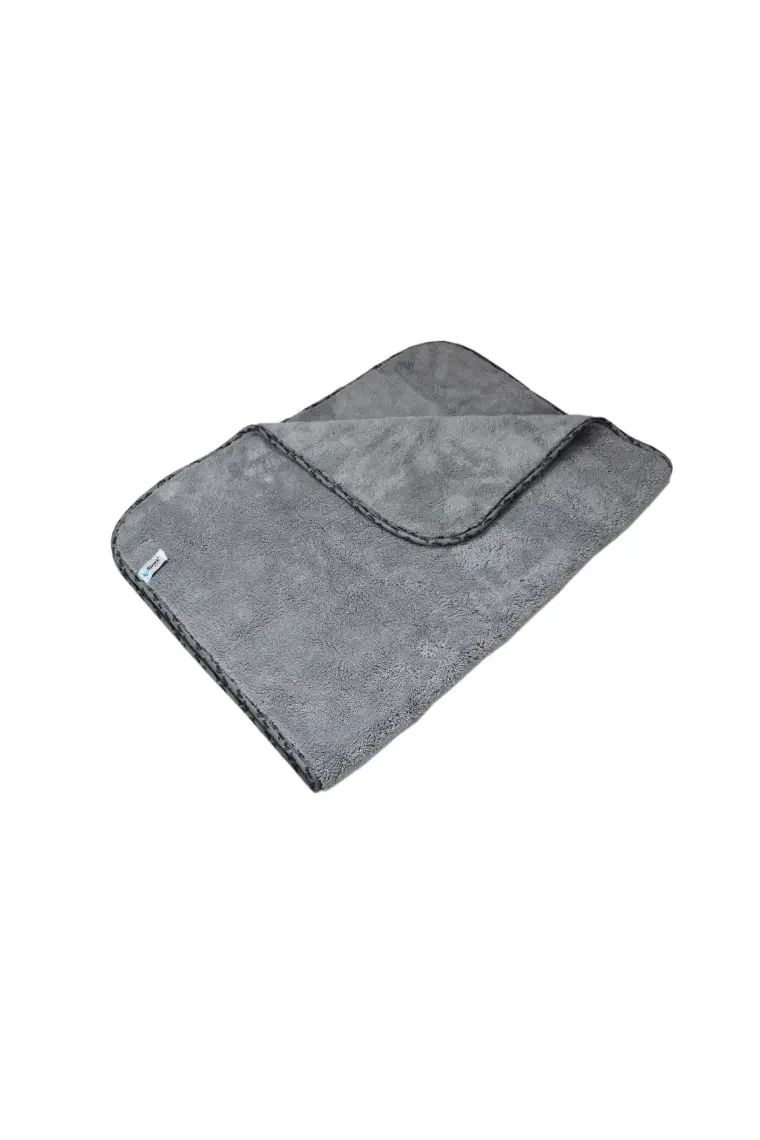 Spark (2 Adet) 2316 Mikrofiber Peluş Oto Kurulama ve Temizlik Bezi Büyük Boy 60X90 Cm. Gri