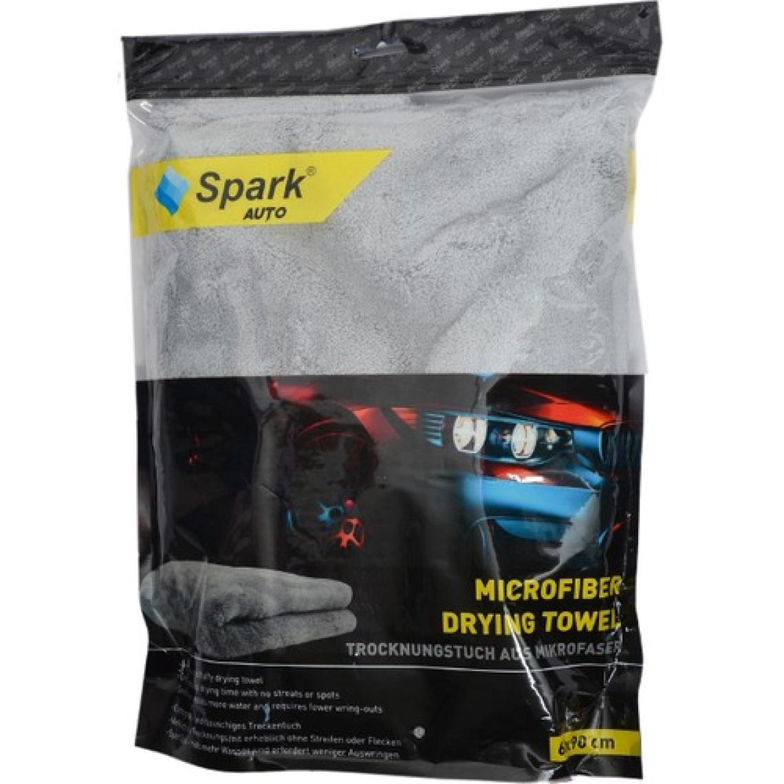 Spark 3'lü Set Mikrofiber Peluş Oto Kurulama Bezi & Yıkama Süngeri & Temizlik Eldiveni