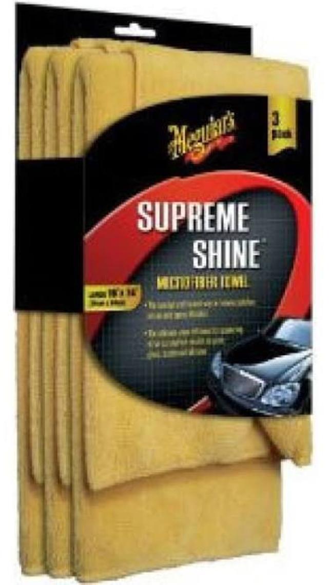Meguiar's Supreme Shine Mikrofiber Silme Bezi (40x60cm.) 3 ADET