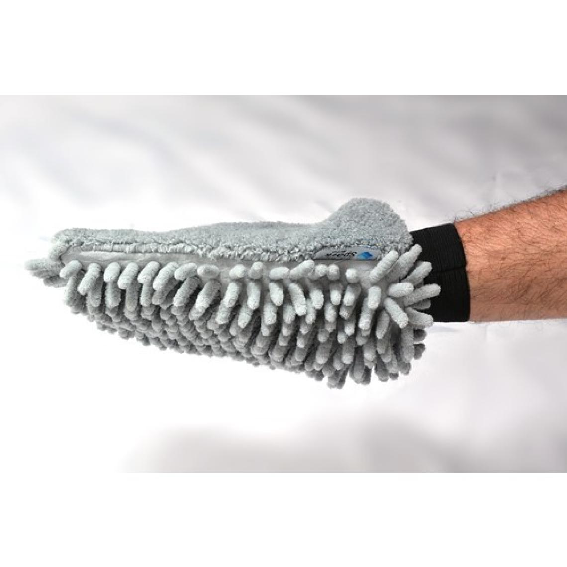Spark 2'li Set Mikrofiber Şönil Oto Yıkama Süngeri ve Şönil Temizlik & Kurulama Eldiveni