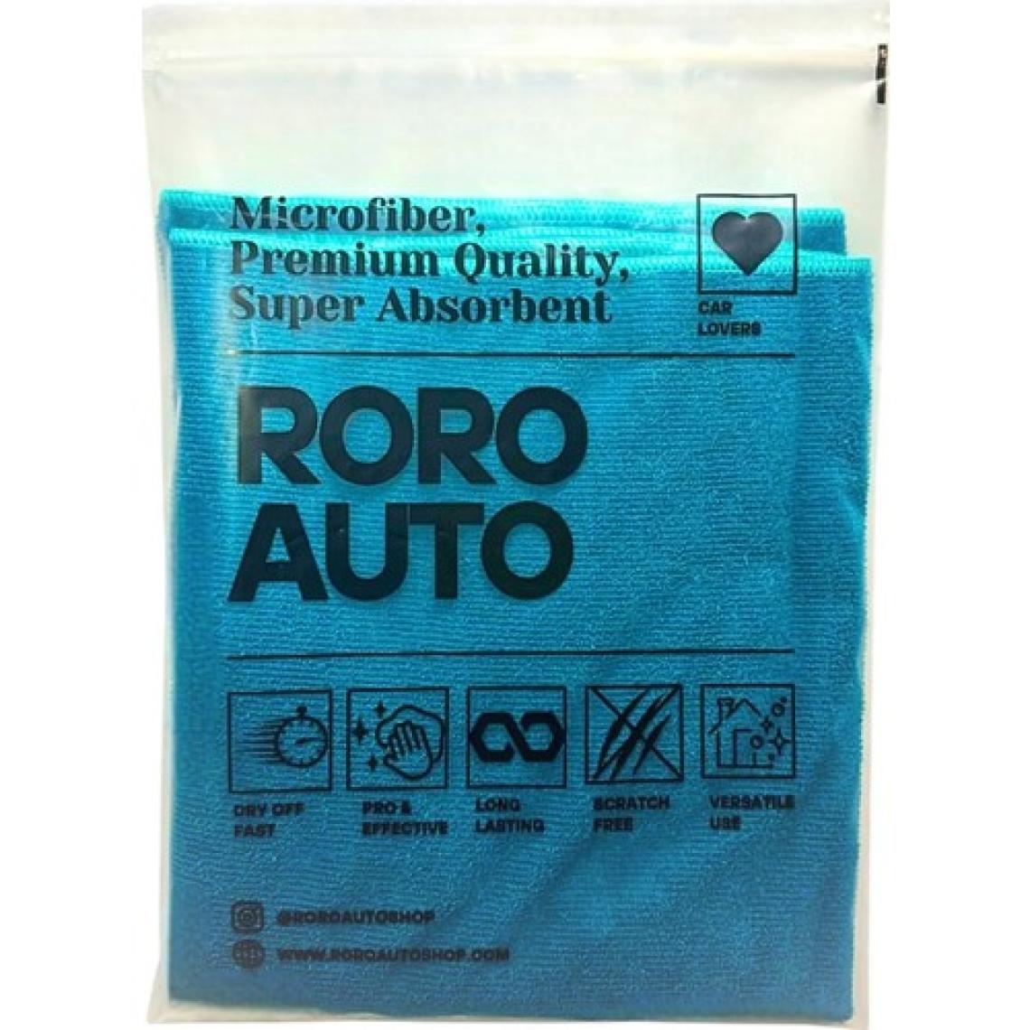 Roro Auto Pasifik Mikrofiber Araç Yıkama Bezi & Kurulama Havlusu 50X70 & Yıkama Eldiveni Oto Temizlik Seti
