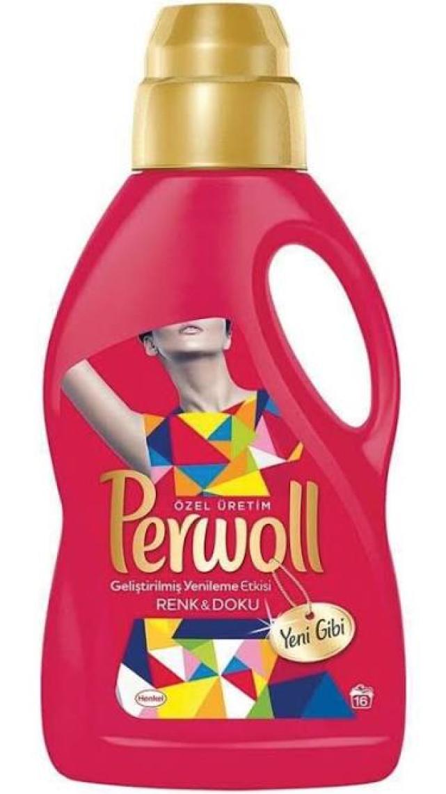 Perwoll Hassas Bakım Sıvı Çamaşır Deterjanı 1L (16 Yıkama) Siyah Yenileme