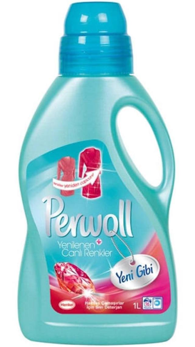 Perwoll Hassas Bakım Sıvı Çamaşır Deterjanı 1L (16 Yıkama) Siyah Yenileme