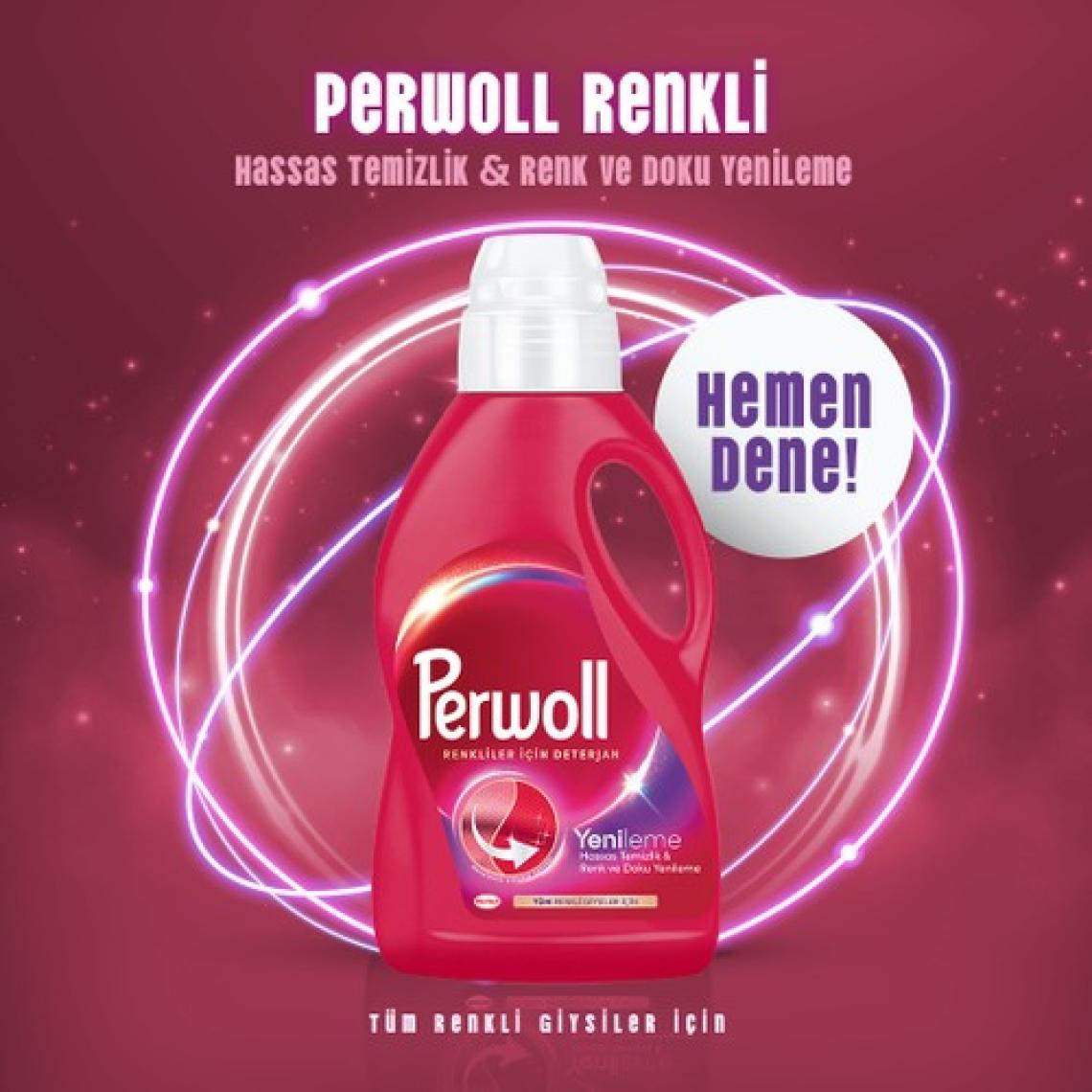 Perwoll Geliştirilmiş Renkli Sıvı Çamaşır Detarjanı 2970 ml
