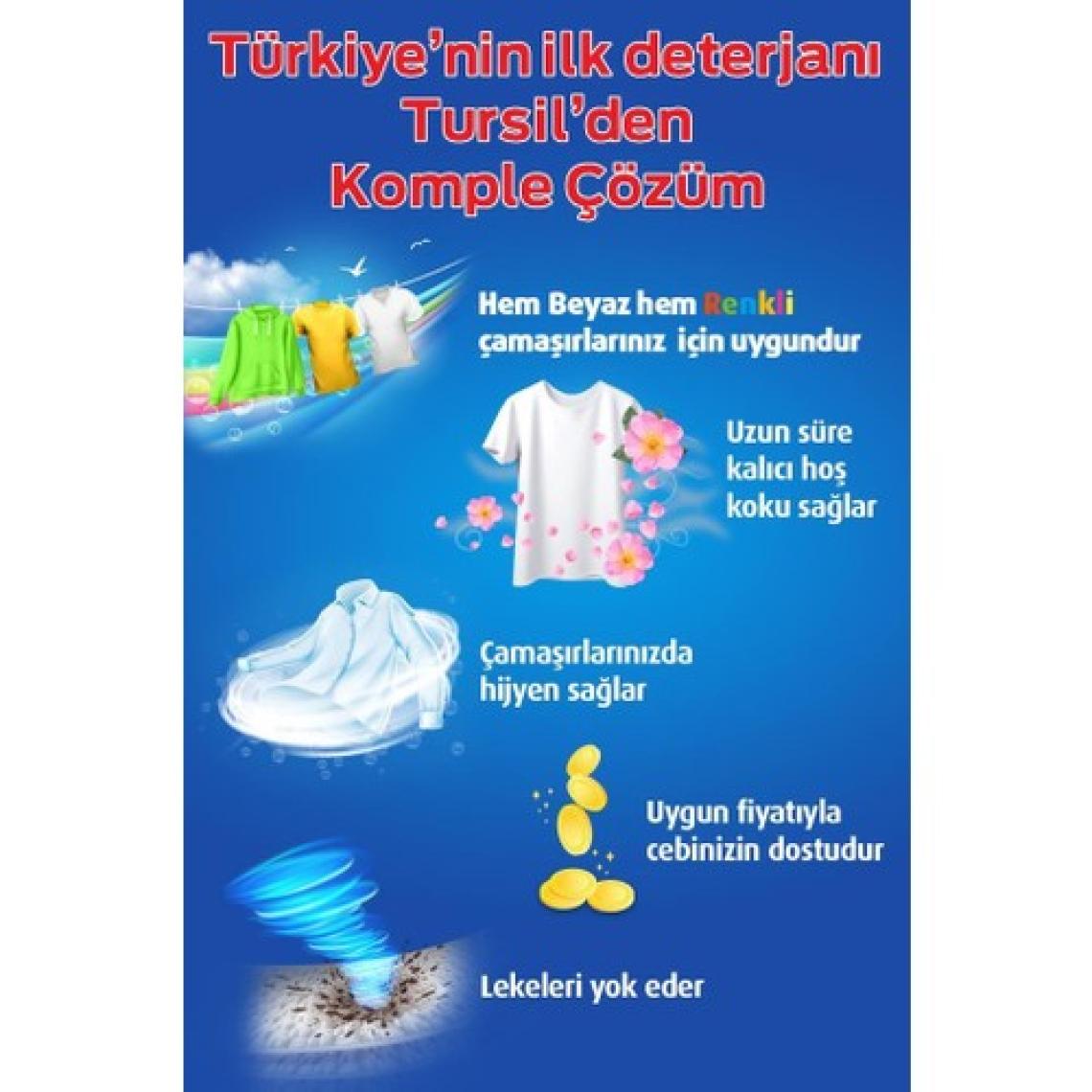 Tursil Leylak Bahçesi 33 Yıkama Jel Deterjan x 2 adet + Vernel Max Naturals Şakayık & Beyaz Çay 1440 ml (60 yıkama)