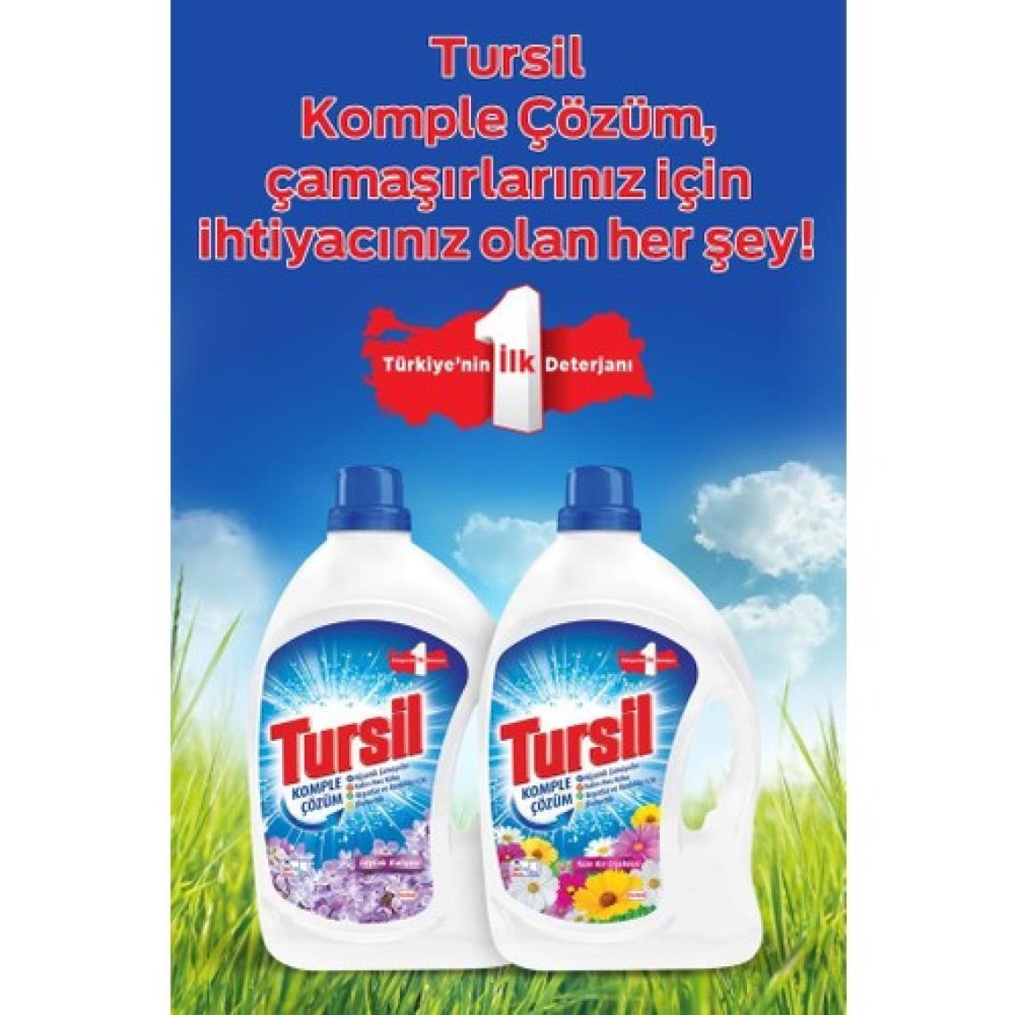 Tursil Leylak Bahçesi 33 Yıkama Jel Deterjan x 2 adet + Vernel Max Naturals Şakayık & Beyaz Çay 1440 ml (60 yıkama)