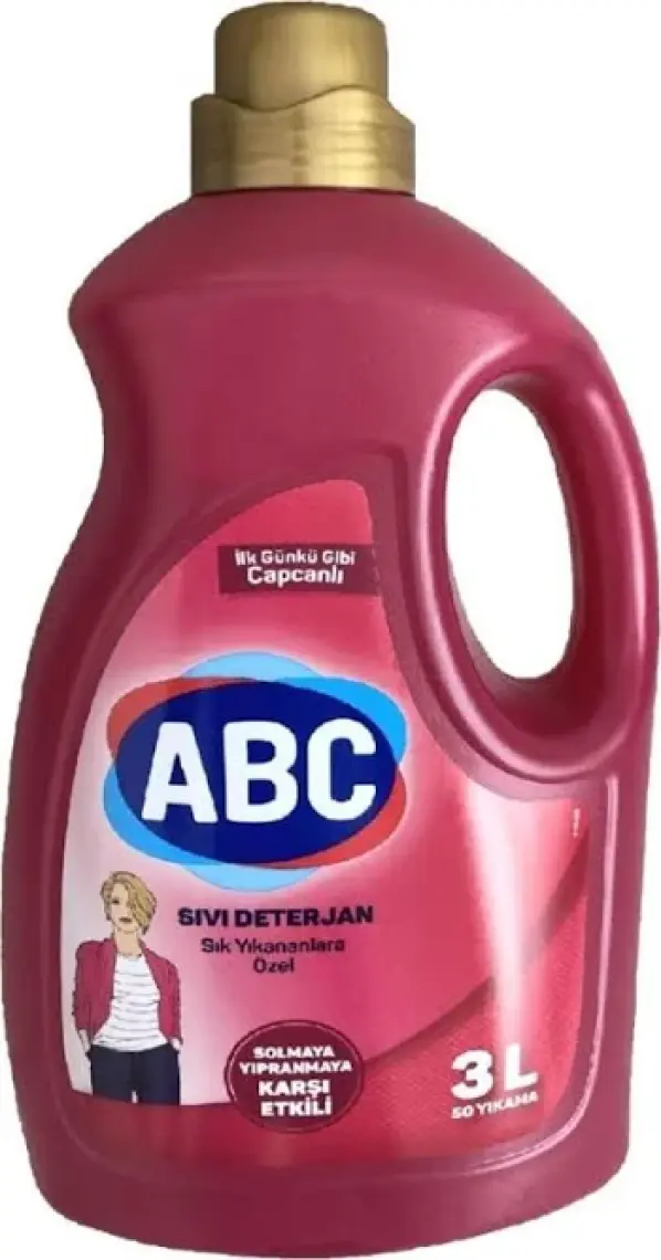 Abc Sıvı Çamaşır Deterjanı Sık Yıkananlar 3 L